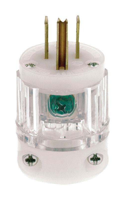 PLUG CLEAR LIGHTED 15A