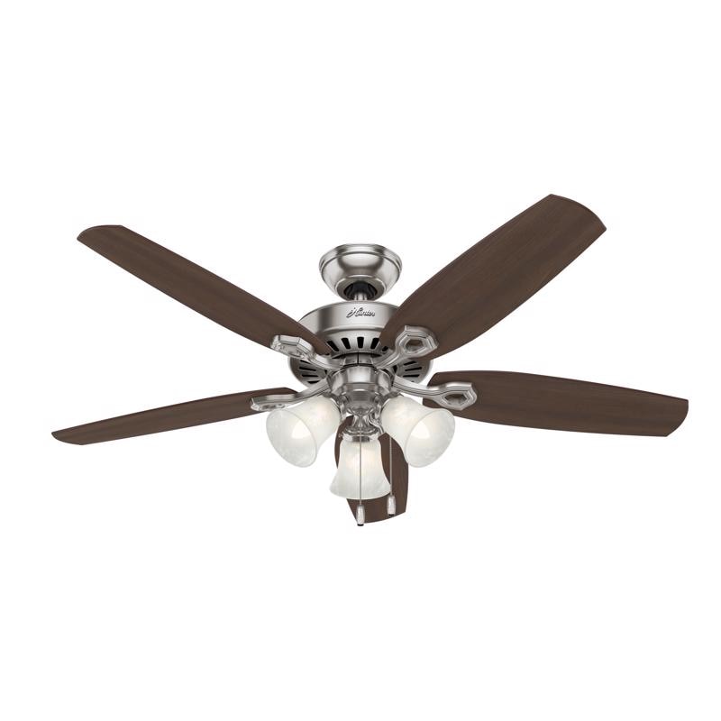 CEILING FAN BR NKL 52"