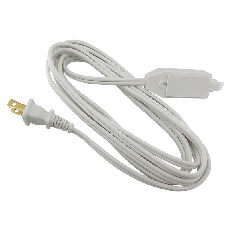 CORD EXTN16/2SPT2 6' WHT