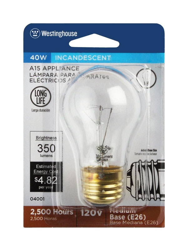 BULB APPLIANCE CLRR 40W