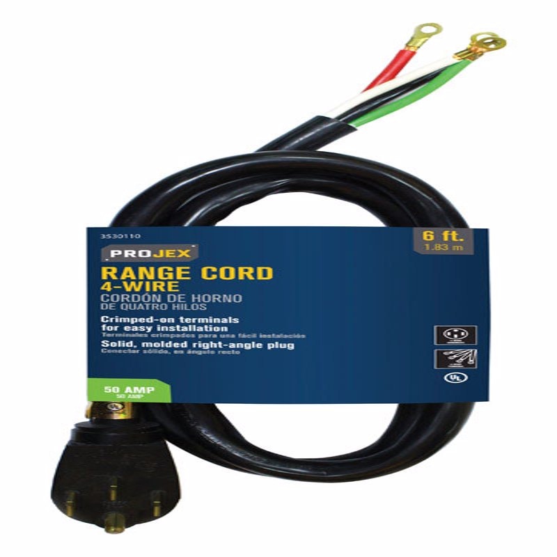 PROJEX RANGE CORD 6' BLK