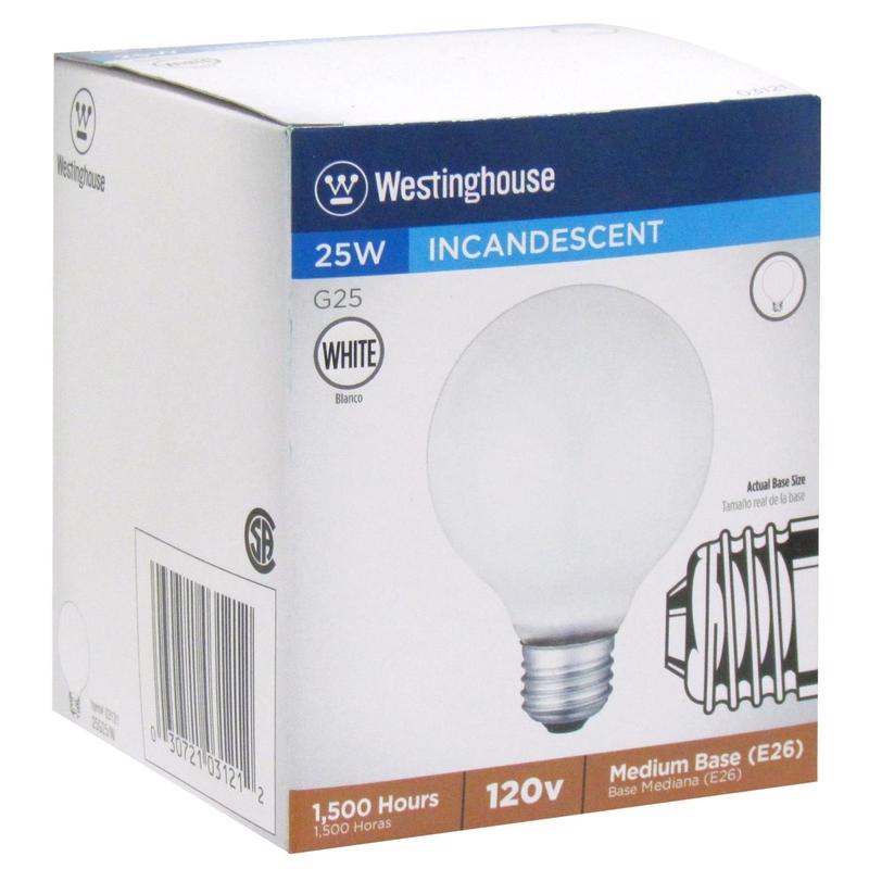 BULB G25 25W WHT