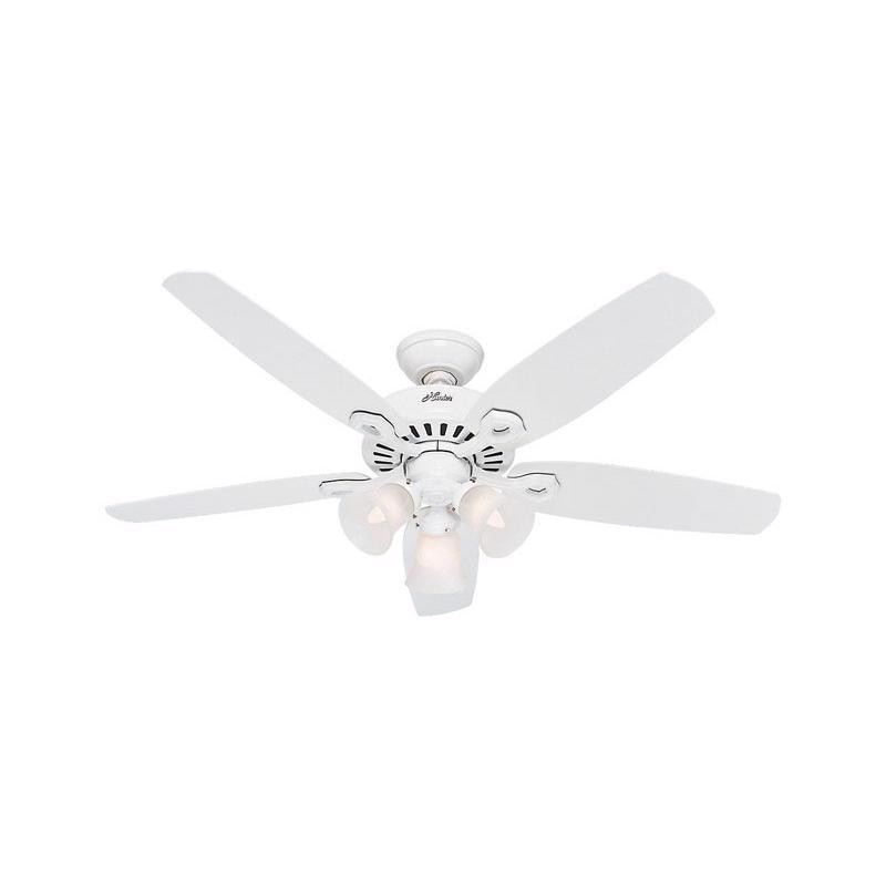 CEILING FAN WHT 3LT 52"