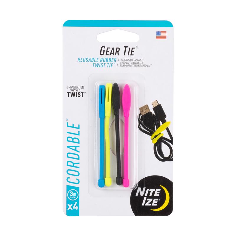 TIE CORDABLE 3IN ASST4PK