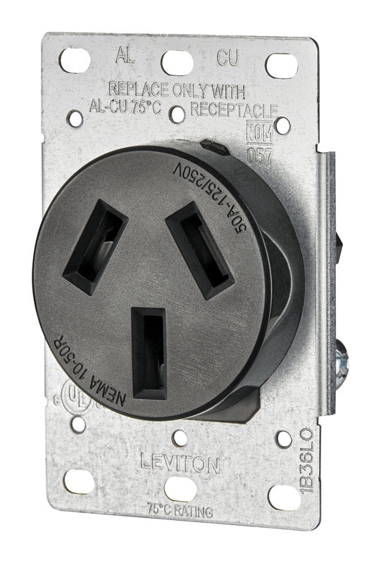 RECEPTACLE FLUSH MNT 50A