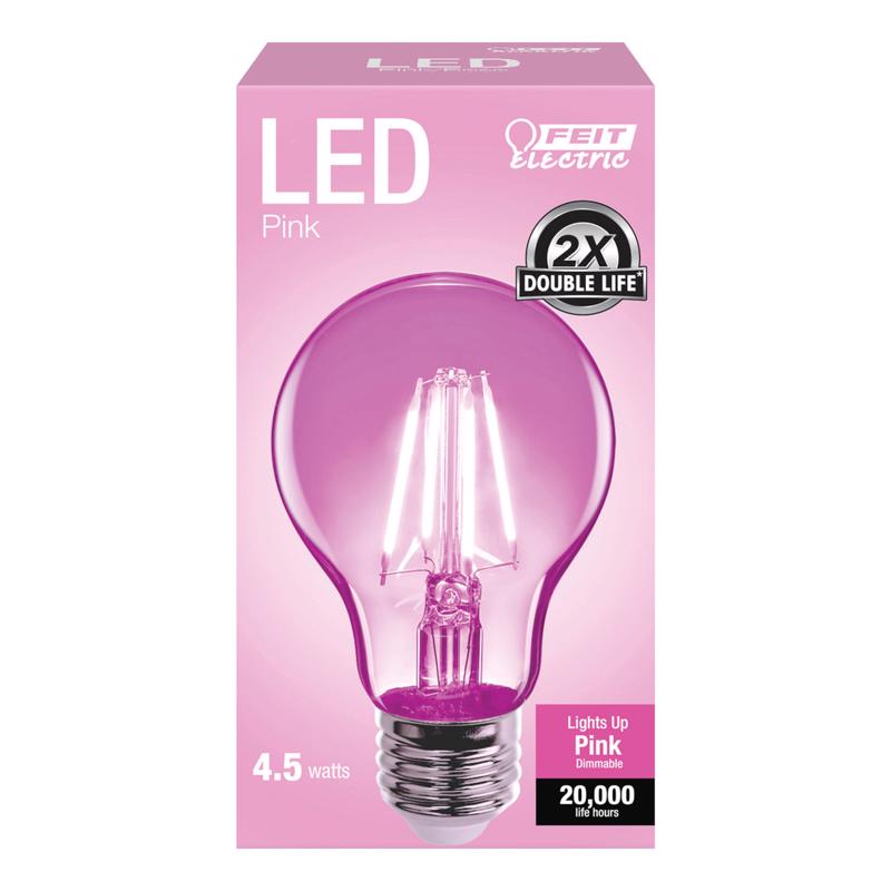 LED A19 E26 PINK 30W