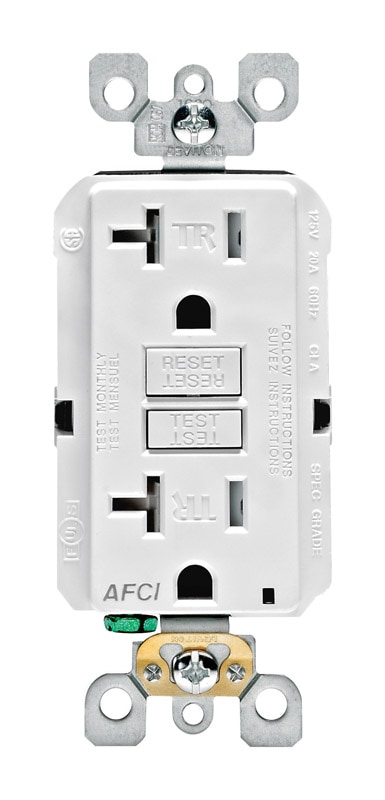 TR AFCI RECPT20A125V WHT