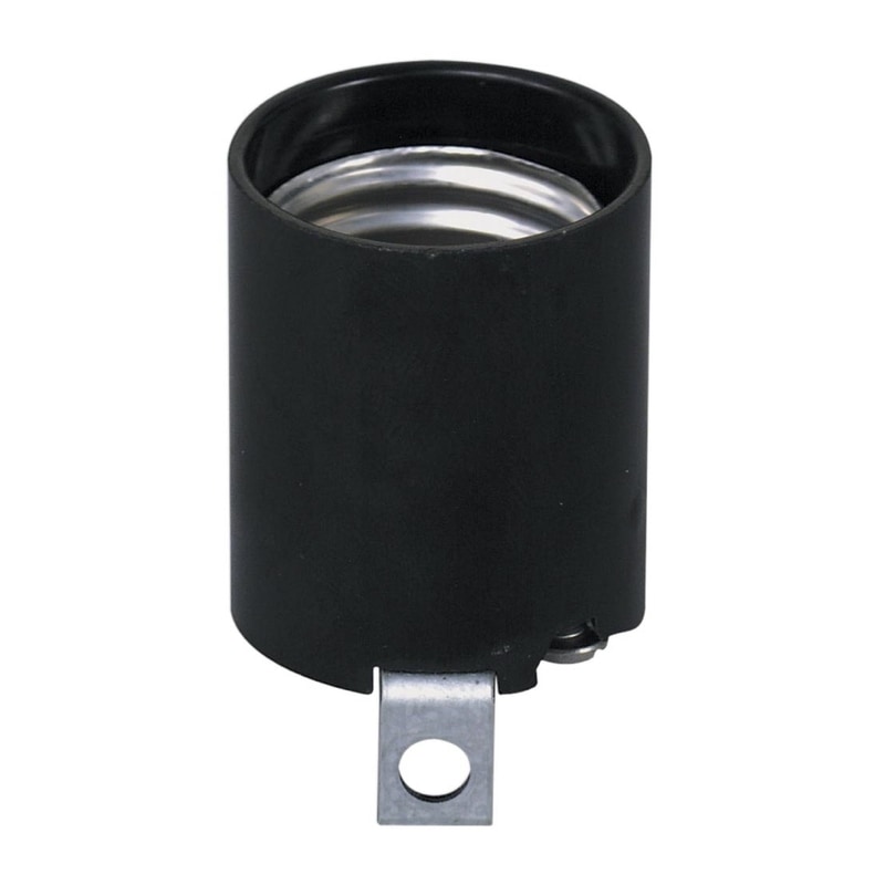 LAMP SOCKET L BRACKT BLK