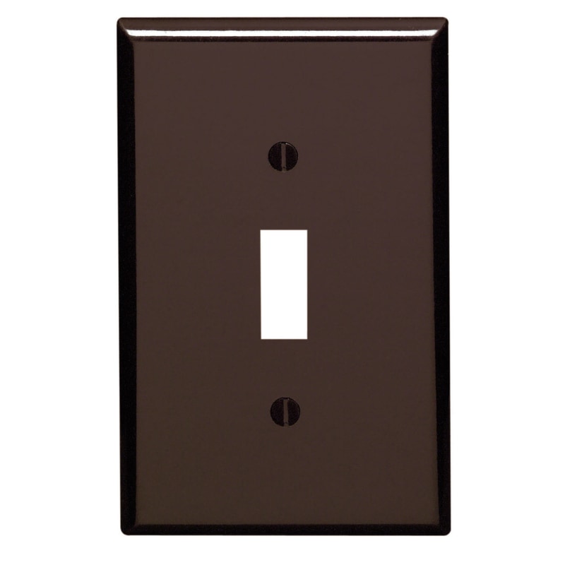 WALLPLATE TOGL 1G BROWN