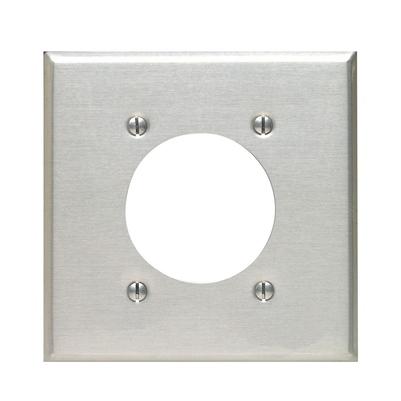 WALLPLATE RECEPT 2G ALUM