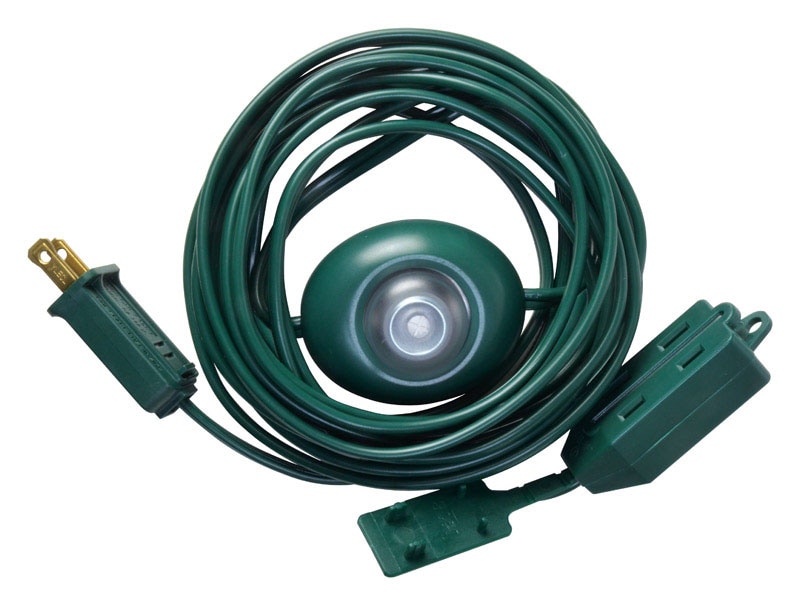 EXTEN CORD W/SWTCH15'GRN