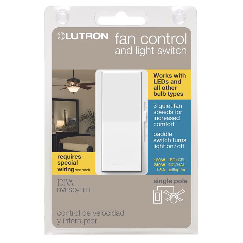 DIVA FAN/LIGHT SWITCH