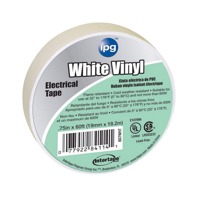 ELEC TAPE WHT .75"X60'