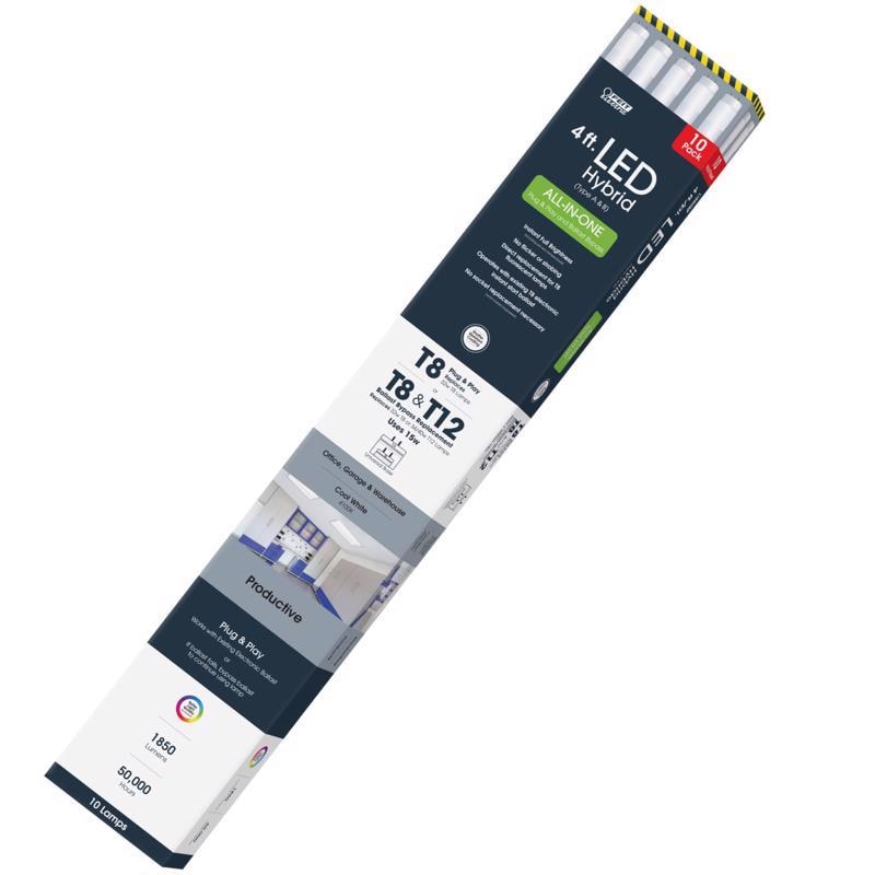 BULB LED T8 48" 15W 10PK