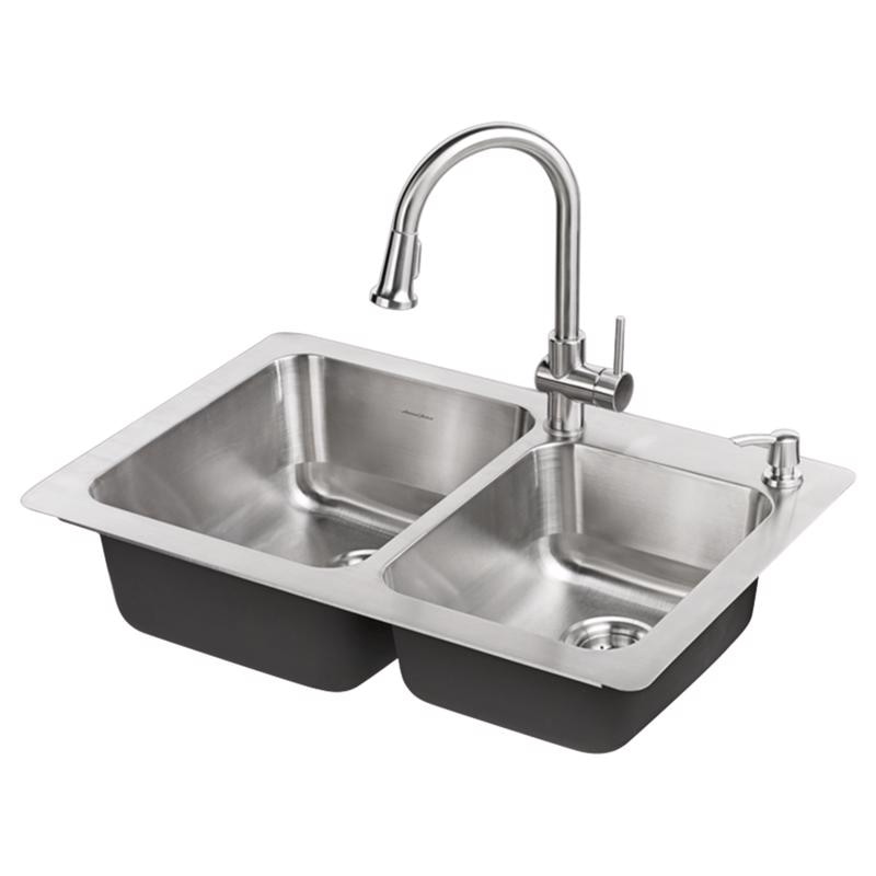 KTCHN FAUCT&SINK SS 33"W