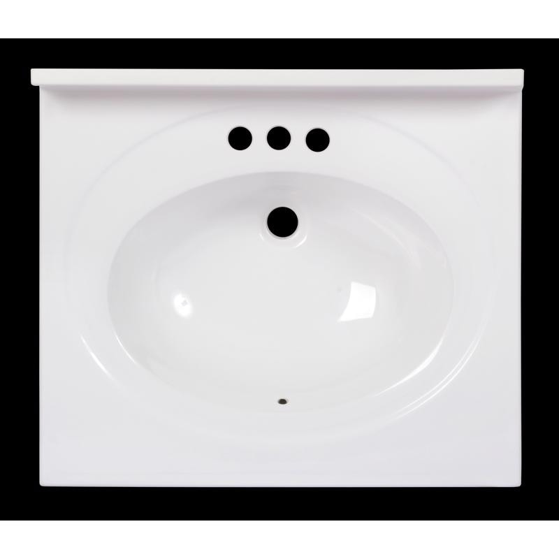 BATH SINK STD 22X25" WH