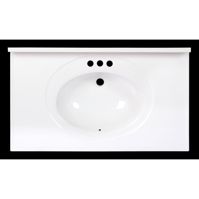 BATH SINK STD 22"X37" WH