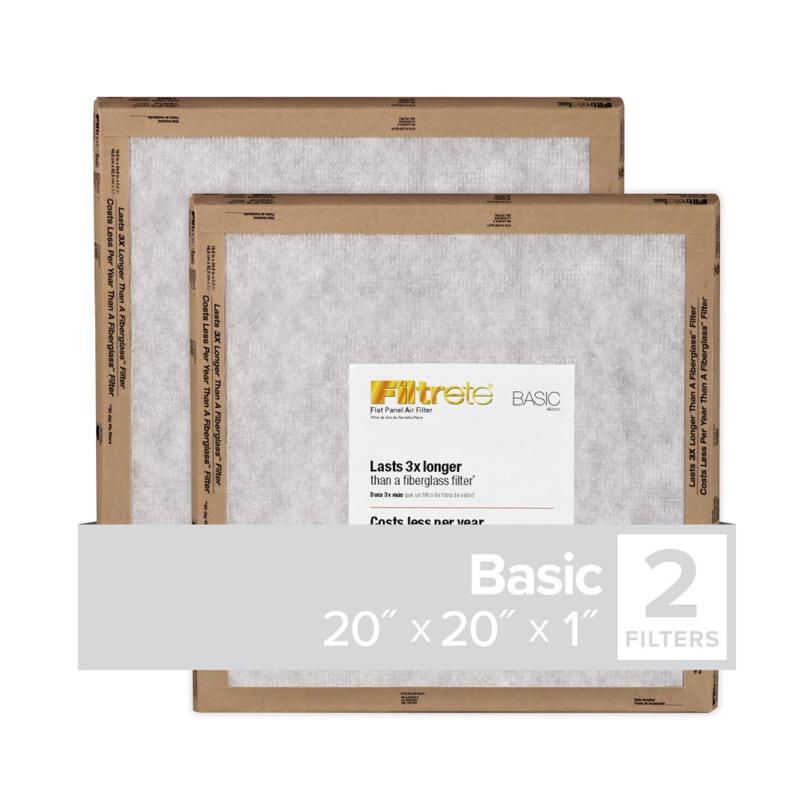 FLTR FLT PNL 20X20X1"2PK