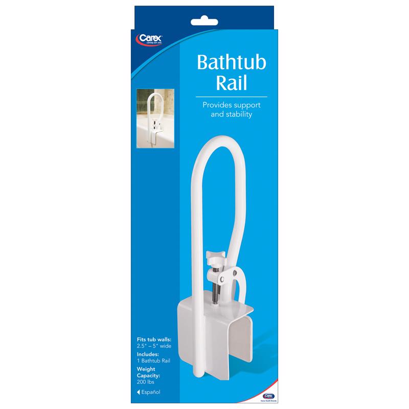 TUB SAFETY BAR WHT 13.5"