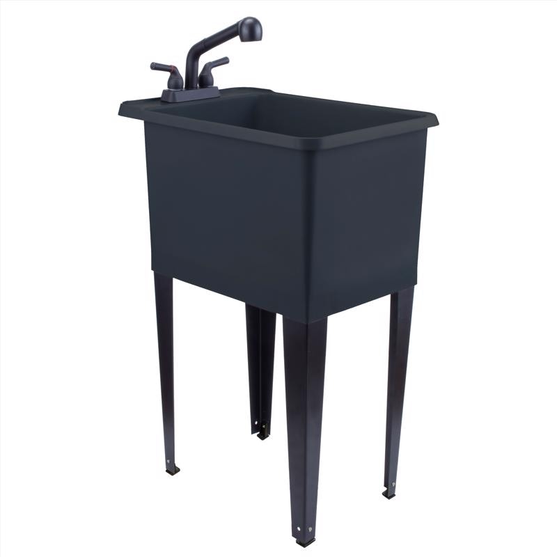 UTILITY TUB KT NARRW BLK