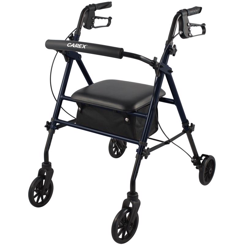 ROLLING WALKER BLUE 39"H