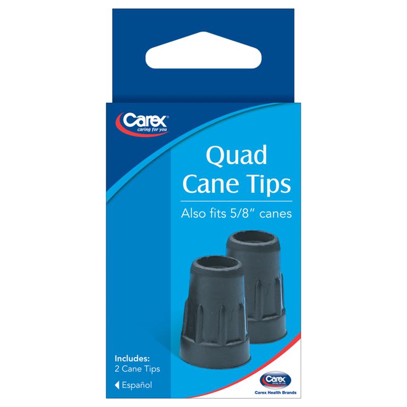 QUAD CANE TIPS BK 5/8"D
