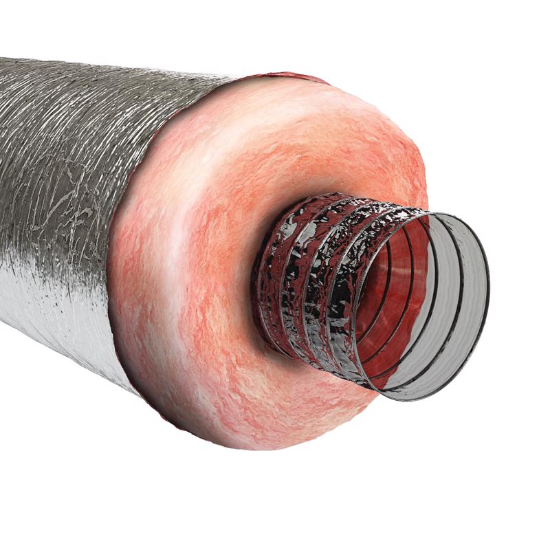 DUCT POLY SLVR R6 5"X25'