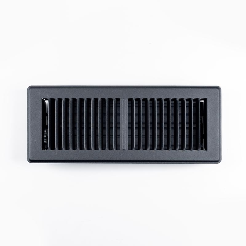 FLR RGSTR STL BLK 12X4"