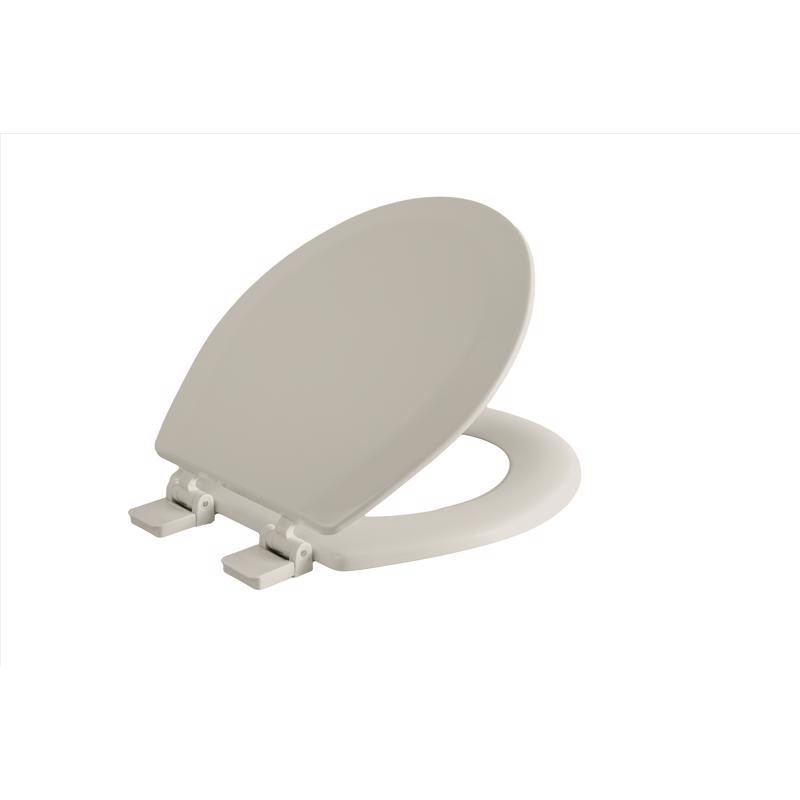 TOILET SEAT RND WD BONE