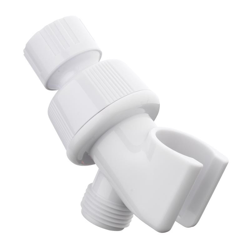 SHWR ARM MNT PLST WHT