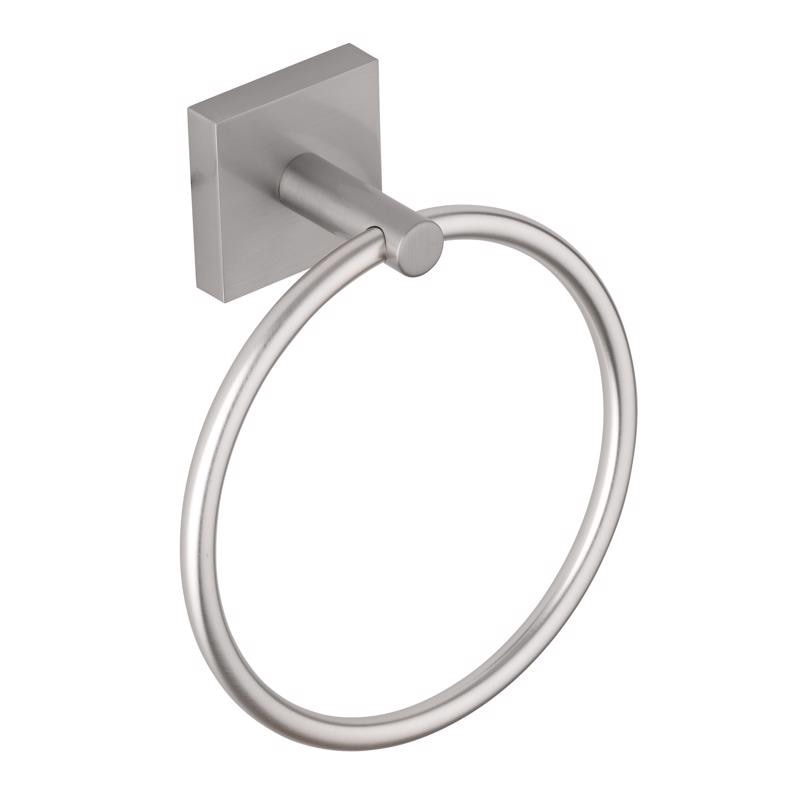 TOWEL RING BRSHD NCKL 5#