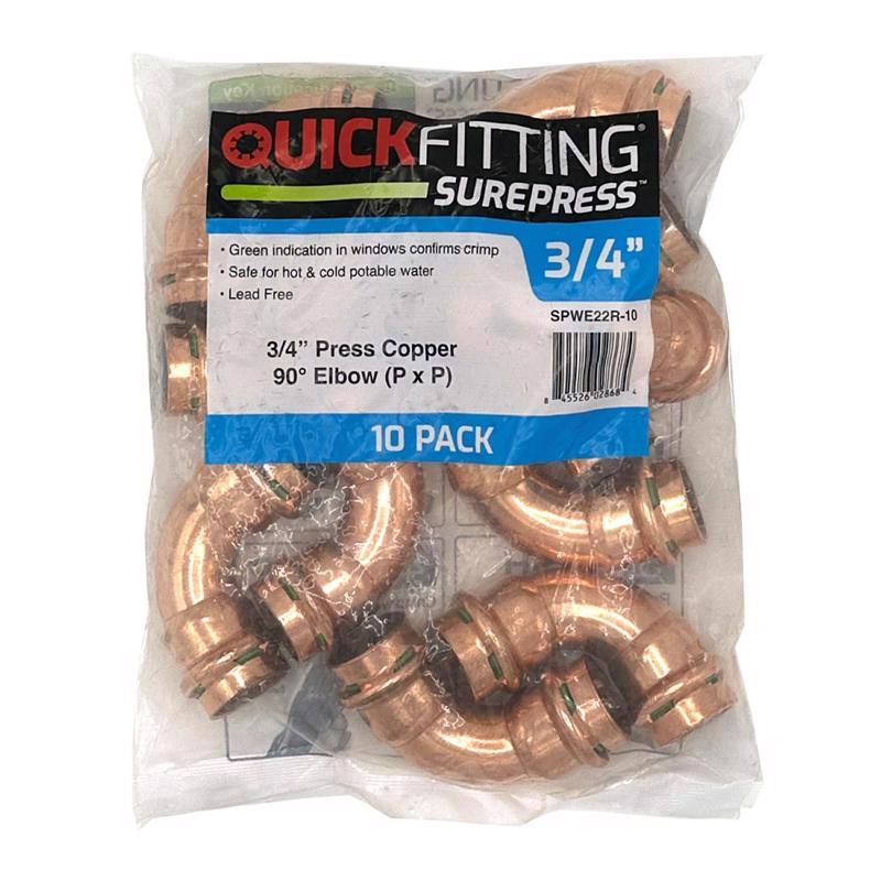 90D ELBOW 3/4X3/4 COPPR