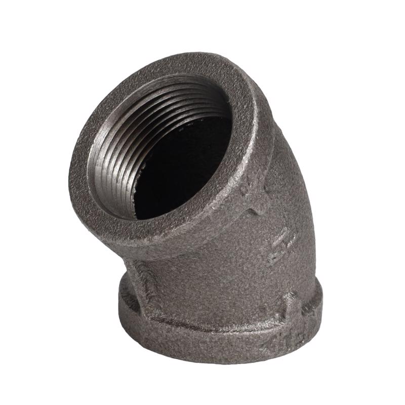 45D ELBOW 1-1/4 BLK