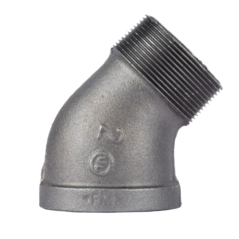 45D STREET ELBOW 2 BLK