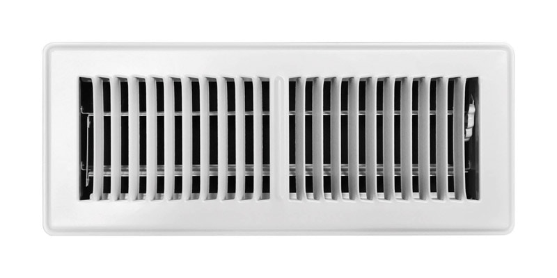 FLOOR REGISTER 12X4"WHT