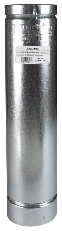 RND GAS VENT PIPE 4"X18"