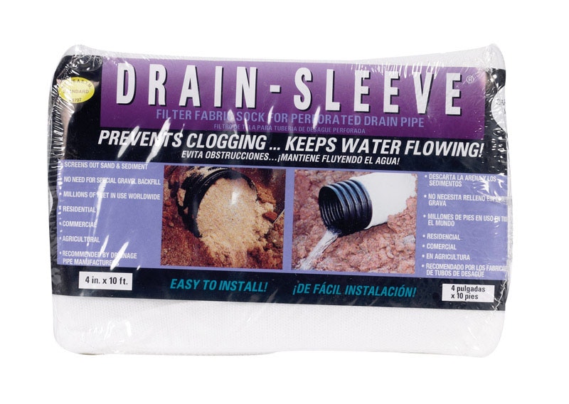 FILTER DRAIN SOCK 4"X10'