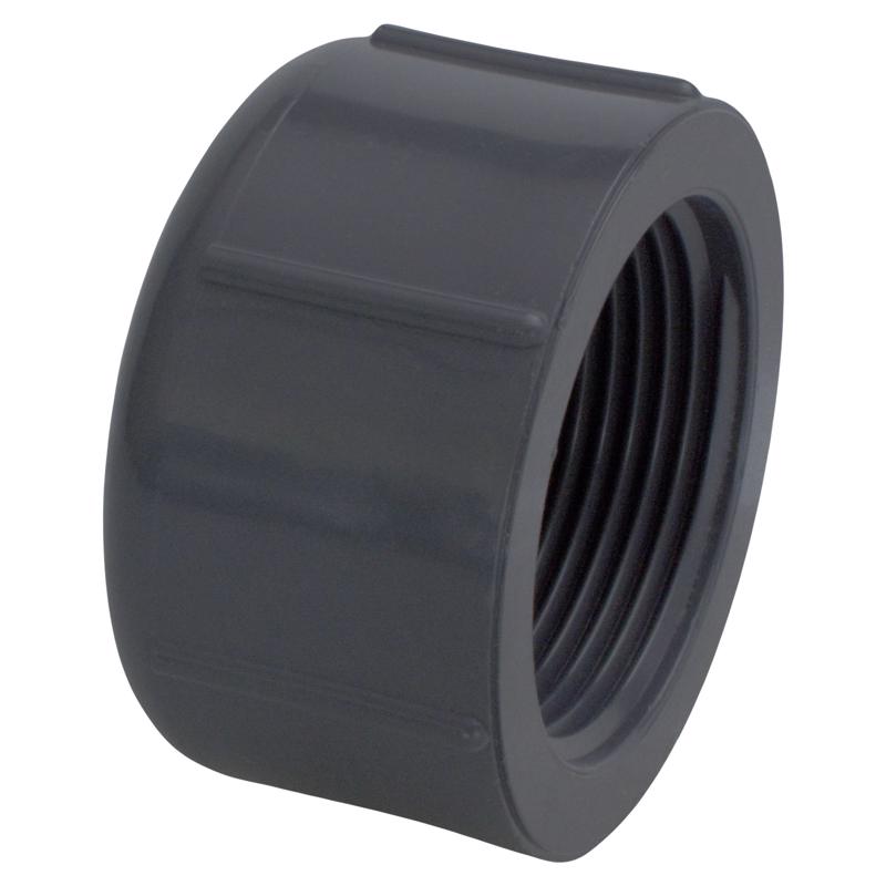 THREADED CAP 3/4X3/4 PVC
