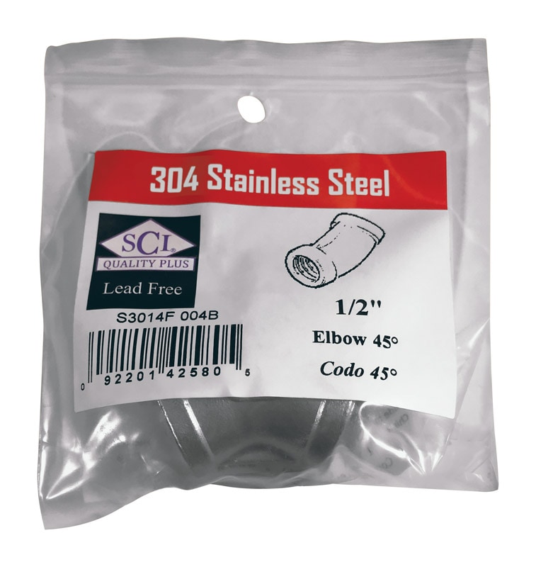 45D ELBOW 1/2 SS