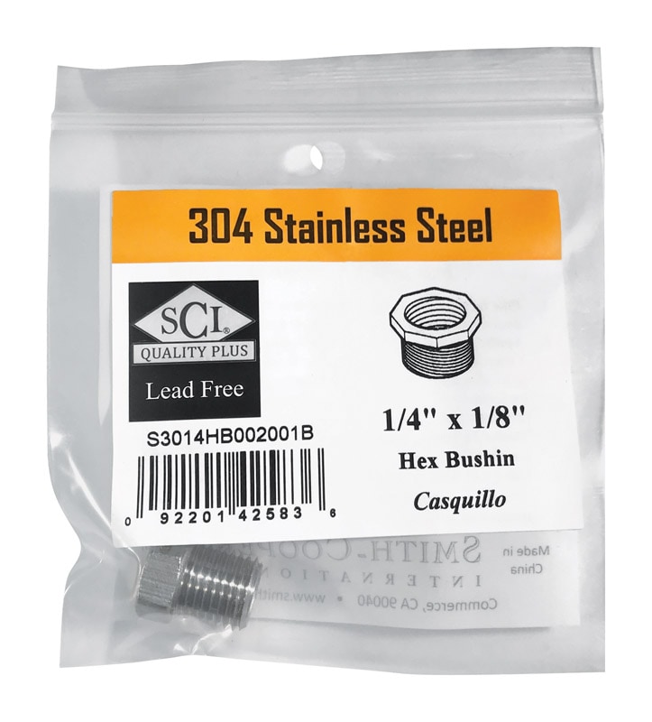 HEX BUSHING 1/4 SS