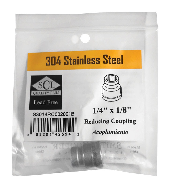 REDUC COUPLING 1/4 SS