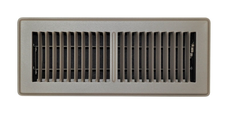 REGISTER FLOOR 12X4" BRN