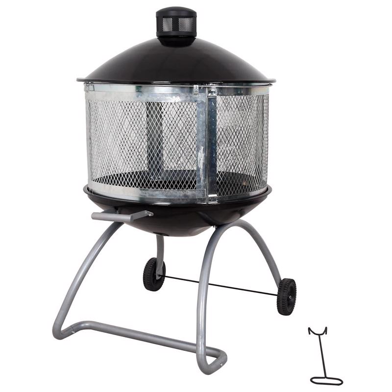FIREPIT 28" STEEL BLACK