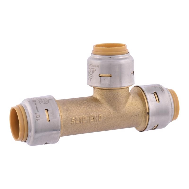 SLIP TEE 1/2X1/2 BRS