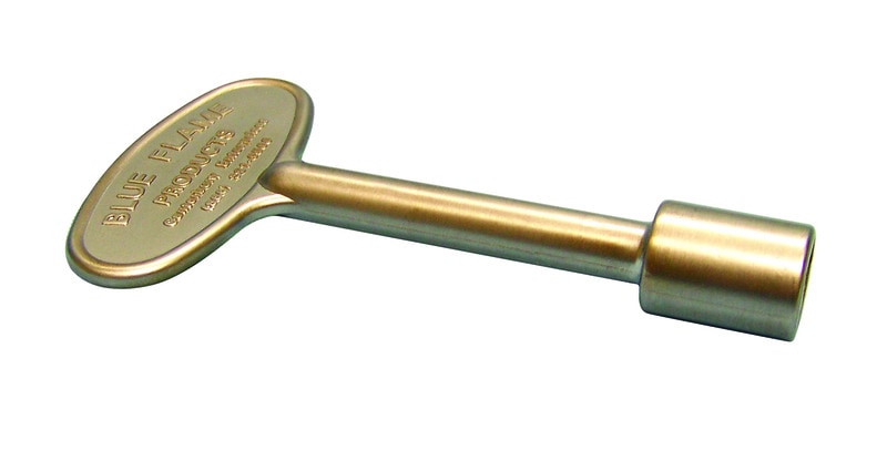 GAS KEY SATIN CHROME 3"