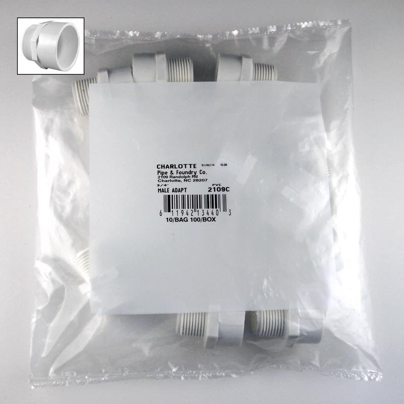 PIPE ADPTR 3/4X3/4 PVC