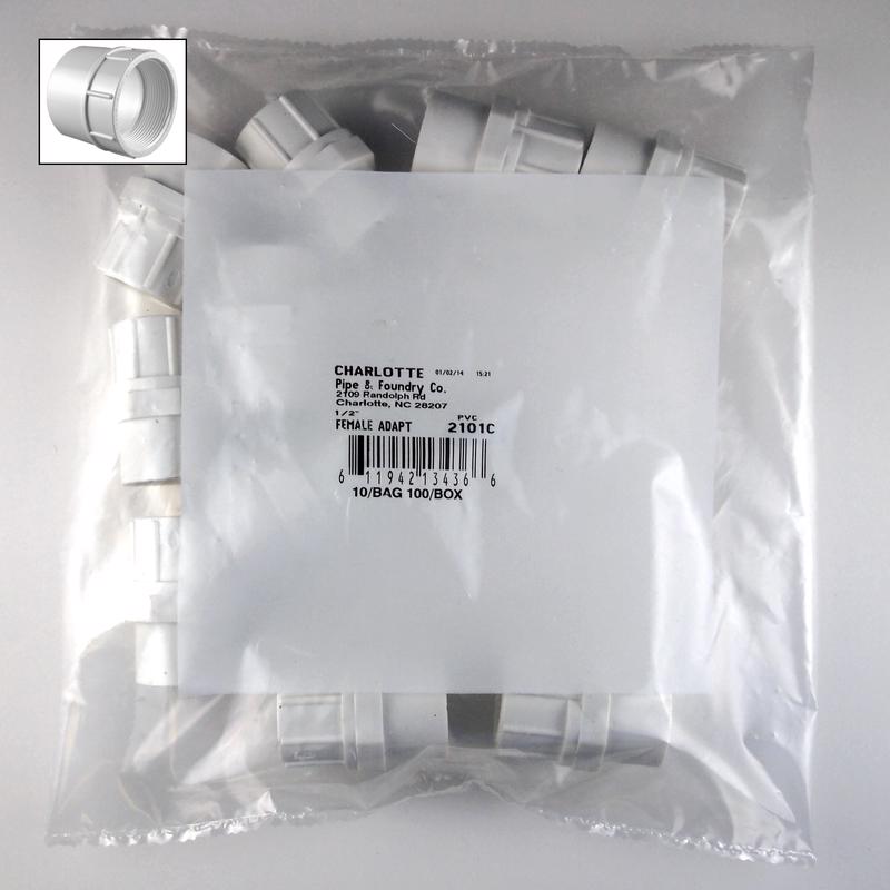 PIPE ADPTR 1/2X1/2 PVC