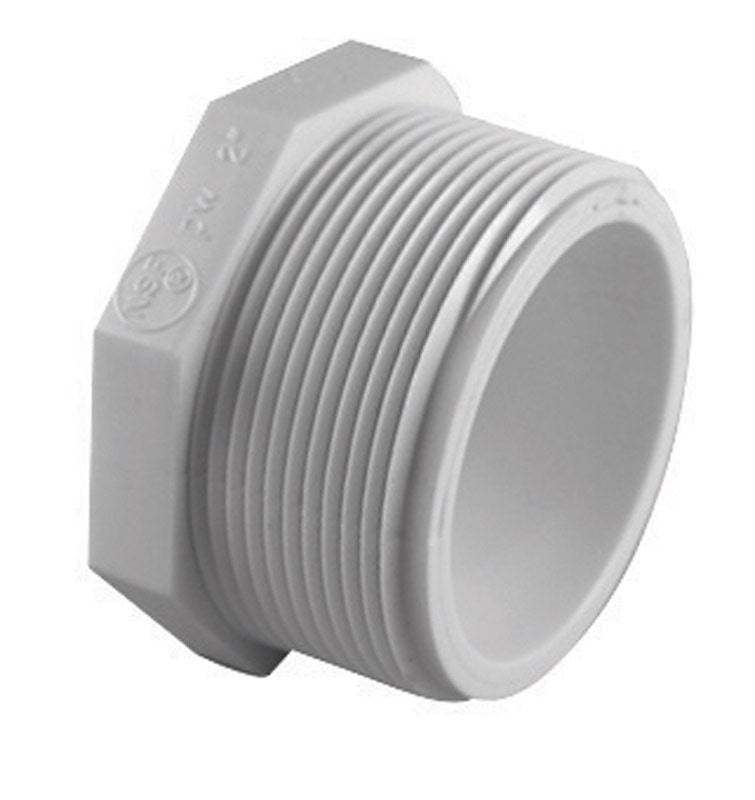 PLUG 1/2X1/2 PVC