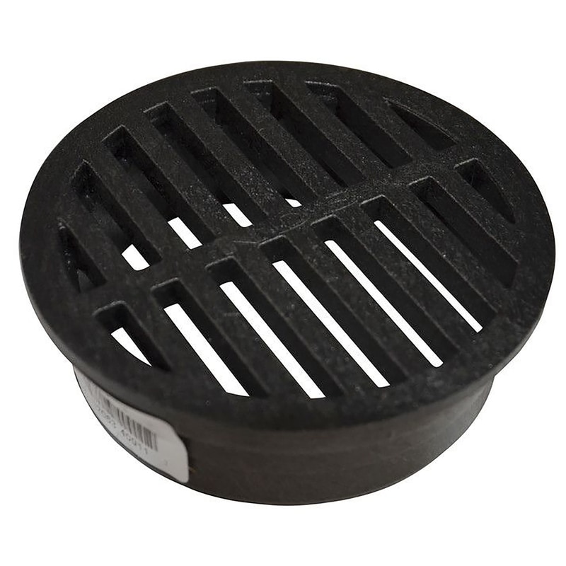 GRATE ROUND 4" BLACK