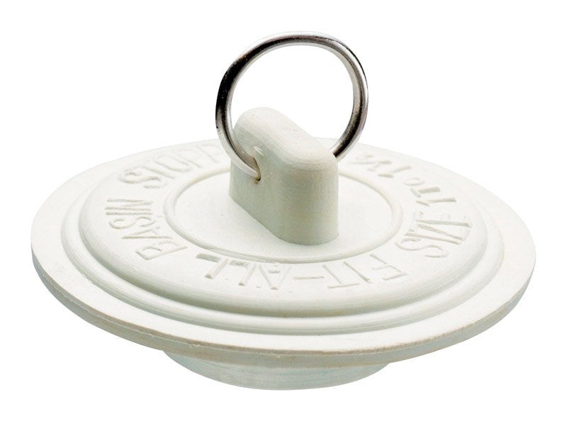 SINK STOPPER 1-5/8" WHT